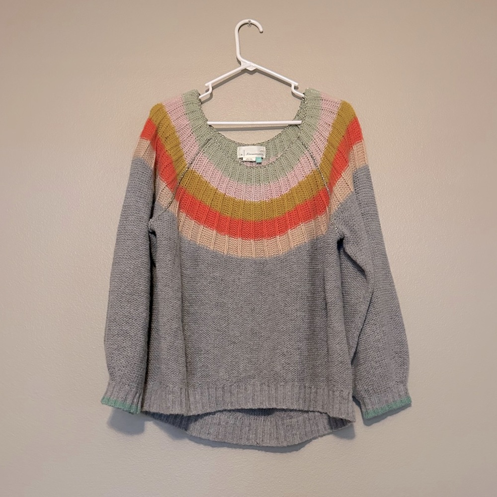 NWT Anthropologie Colleen Alpaca Wool Blend Sweater Sz 1X Plus Size